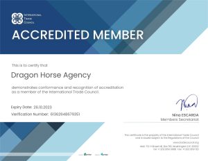 Dragon Horse Ad Agency Naples Florida International Trade Council Certificate